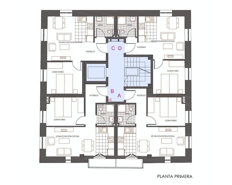 47 Viviendas vpo alojamientos dotacionales (Alava) 2011 plano planta Arquitecto Vitoria Gasteiz